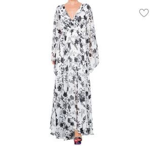 MEGHAN LA Sunset Surplice Floral Chiffon Maxi Dress
MM14